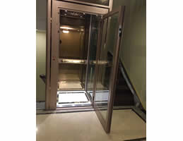 玫瑰金框架手拉門液壓梯電梯