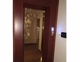 鈦金鏡面蝕刻電梯廳門(mén)