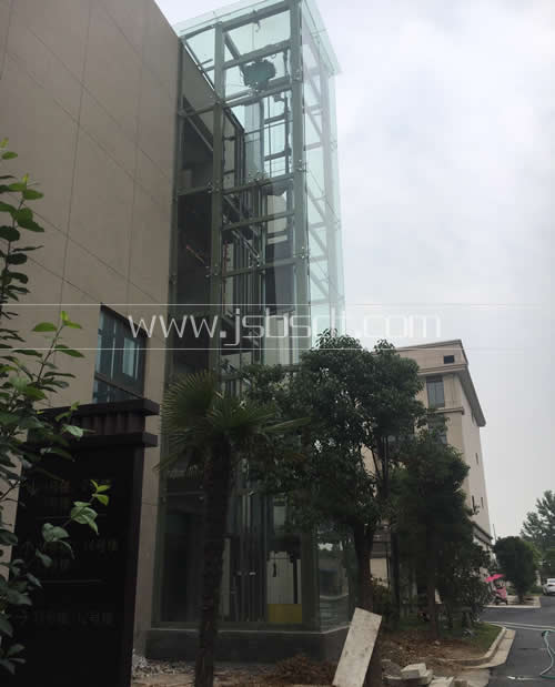 通力觀光電梯北側(cè)拍圖