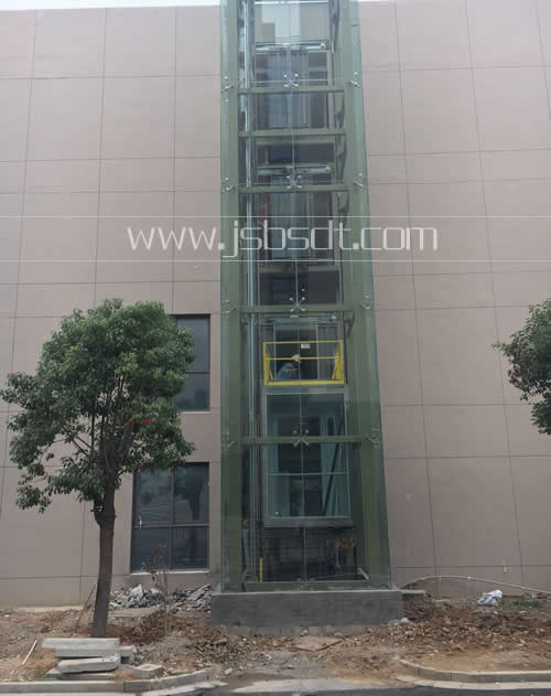 通力觀光電梯正面圖