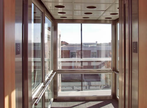 木飾面電梯裝潢觀光電梯