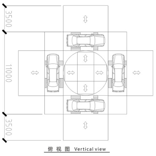立體停車(chē)庫(kù)俯視圖