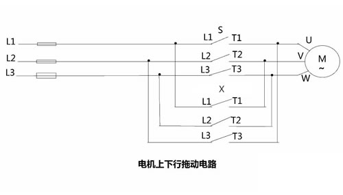 電梯電機(jī)拖動(dòng)上下行電路