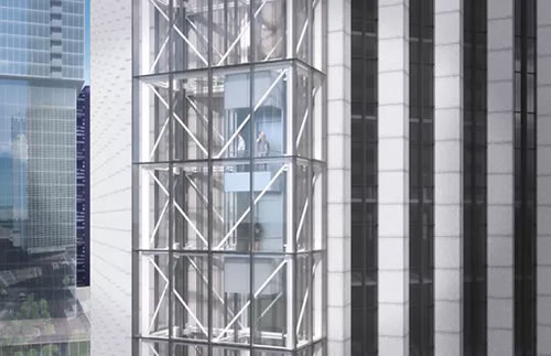 玻璃觀光電梯
