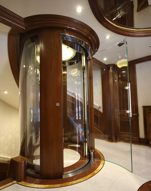 手拉門全圓電梯