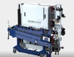 迅達(dá)機(jī)器人安裝電梯視頻